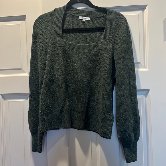 Madewell Melwood Square-Neck Pullover Sweater XXS - Picture 2 of 4